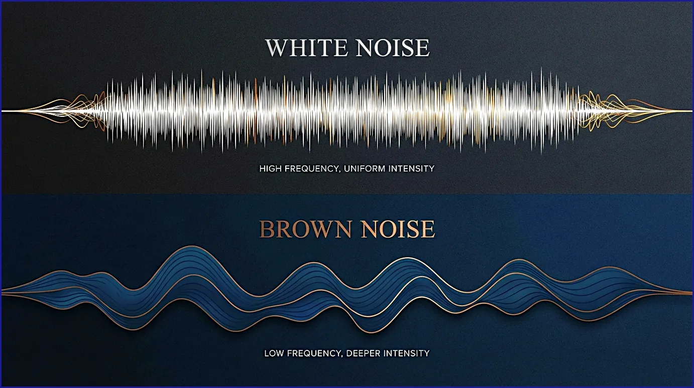 Comparison -of white and- brown noise