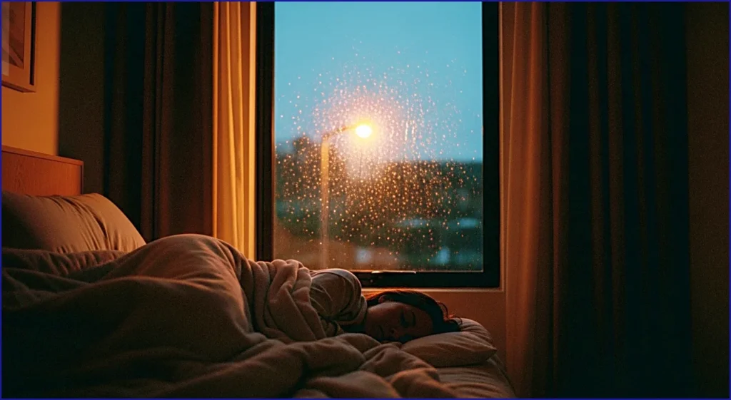 calmsori_Sleeping better with rain sounds-cortisol reduction and sleep quality