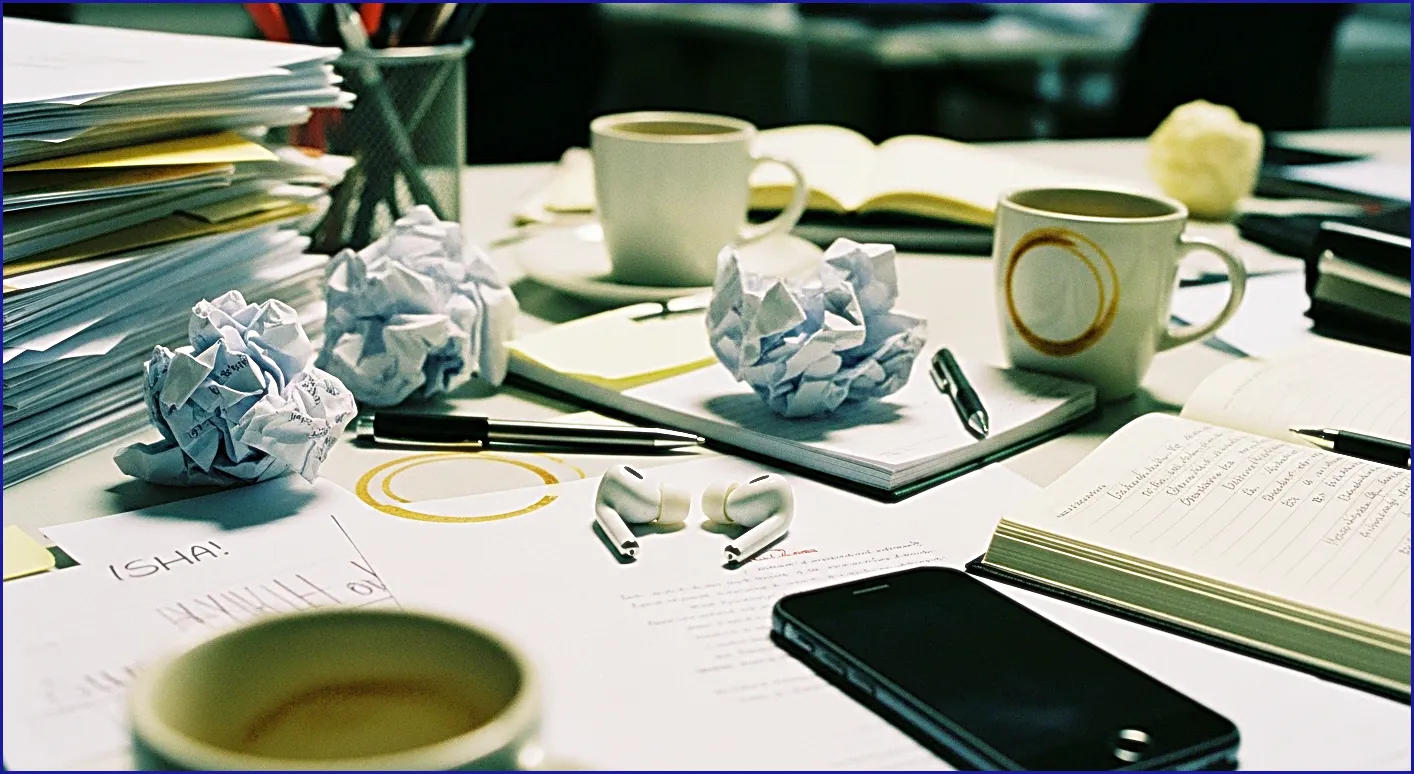 calmsori_Standard white wireless earbuds failing to block out office noise for deep work