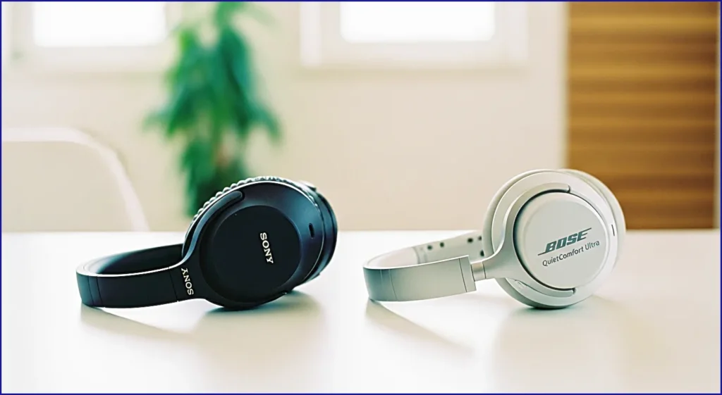 Head-to-Head: Sony WH-1000XM6 vs. Bose QC Ultra for Long Work Sessions 2 calmsori_sony-wh-1000xm6-vs-bose-qc-ultra-comparison-on-desk