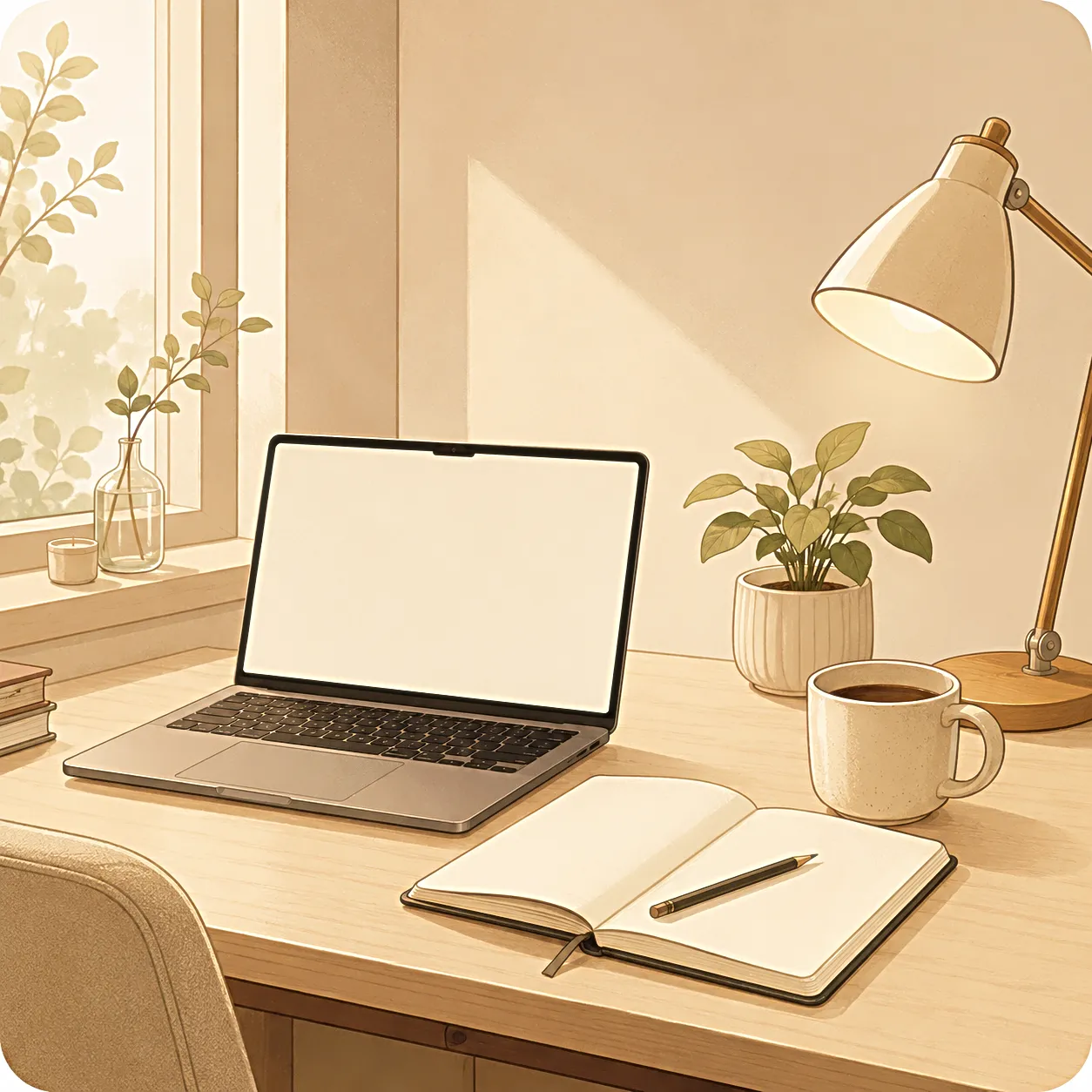 Quiet creator workspace