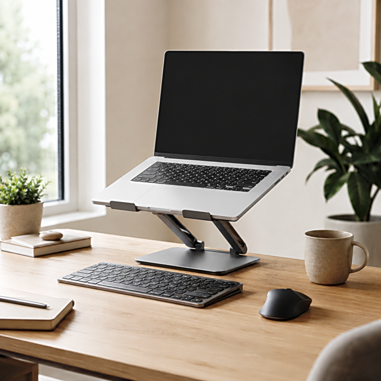 Adjustable Laptop Stand, Check How You Type Before Raising the Screen